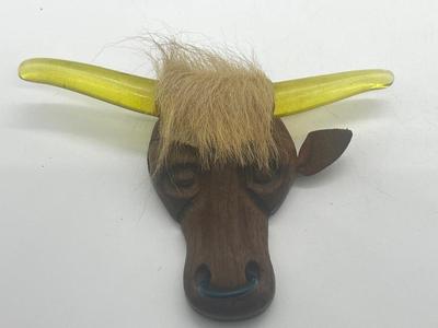 LOT 45: Eclectic Collection - Hankies, PA Hard Coal Necklace and Earring Set, Funky Bull with Lucite Horns and More!