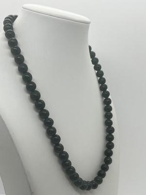 LOT 47: Vintage Jade Beaded Necklace With 14K Gold Filled Clasp