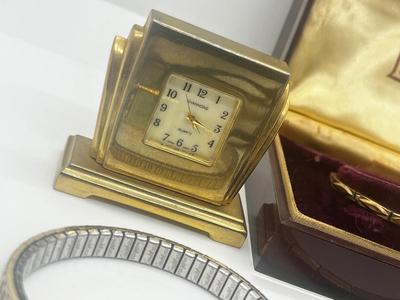 LOT 48: Vintage Watch/Clock Collection: Lady Elgin and More!