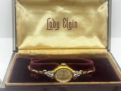LOT 48: Vintage Watch/Clock Collection: Lady Elgin and More!