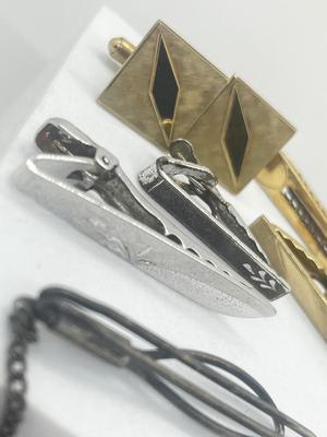 LOT 50: 12K Gold Filled Cufflinks, Sterling Silver Tie Pins and More!