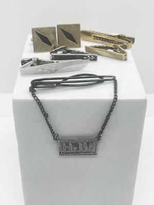 LOT 50: 12K Gold Filled Cufflinks, Sterling Silver Tie Pins and More!
