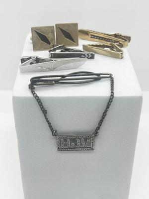 LOT 50: 12K Gold Filled Cufflinks, Sterling Silver Tie Pins and More!