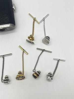LOT 53: Tie Pins, Mini Binoculars and Pocket Knife