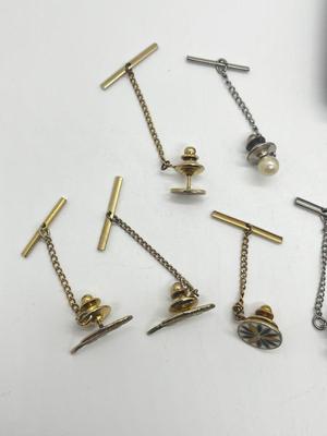 LOT 53: Tie Pins, Mini Binoculars and Pocket Knife