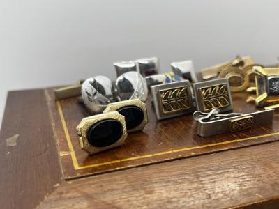 LOT 55: Collection of Cufflinks, Tie Pins and More!