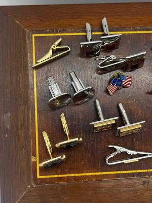 LOT 55: Collection of Cufflinks, Tie Pins and More!