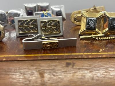 LOT 55: Collection of Cufflinks, Tie Pins and More!