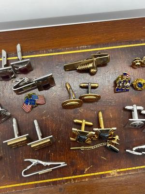 LOT 55: Collection of Cufflinks, Tie Pins and More!