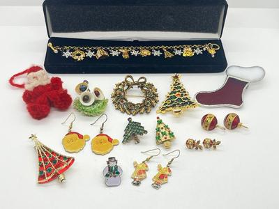 LOT 56: Holiday Jewelry Collection - Earrings, Bracelet and More!