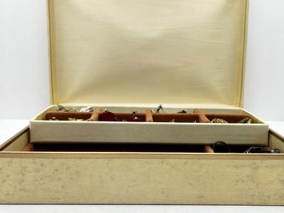 LOT 81: Jewelry Box With Clip On Earring Collection, Watches and More!