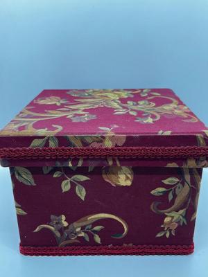 LOT 82: Eclectic Mix of Unique Items and Pretty Floral Box: Mini Vintage Alarm Clock, Holiday Pins and More!