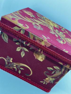 LOT 82: Eclectic Mix of Unique Items and Pretty Floral Box: Mini Vintage Alarm Clock, Holiday Pins and More!