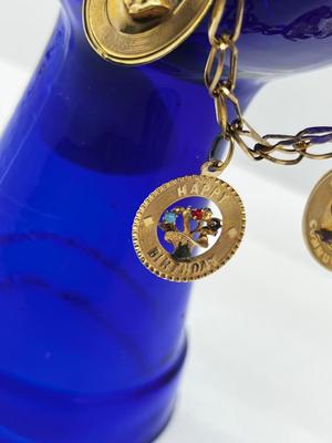 LOT 86: 14K Yellow Gold Charm Bracelet and Vintage Charms - 12.46 GTW