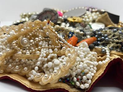 LOT 95: HUGE Craft Lot With Pretty Velvet Drawstring Bag