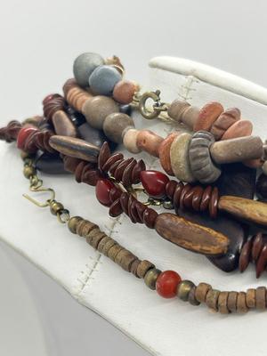 LOT 96: Fun Wooden Bead Necklace Collection