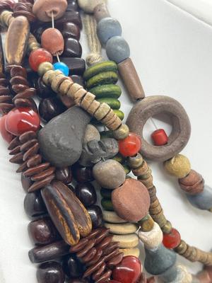 LOT 96: Fun Wooden Bead Necklace Collection