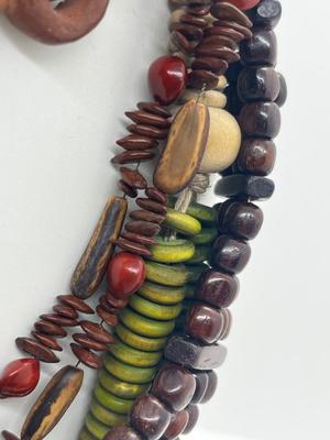 LOT 96: Fun Wooden Bead Necklace Collection