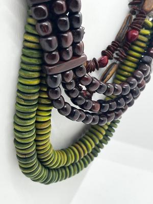 LOT 96: Fun Wooden Bead Necklace Collection