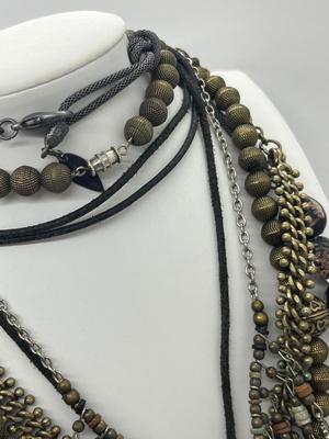 LOT 99: Assorted Chunky Earth Toned Necklaces