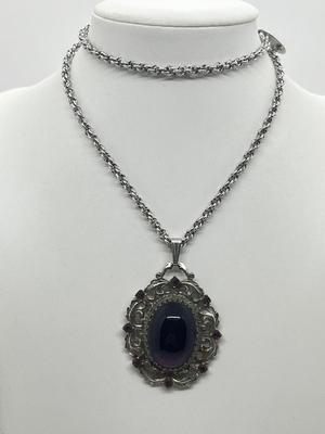 LOT 134: Magnificent Moody Pendant On 20" Chain
