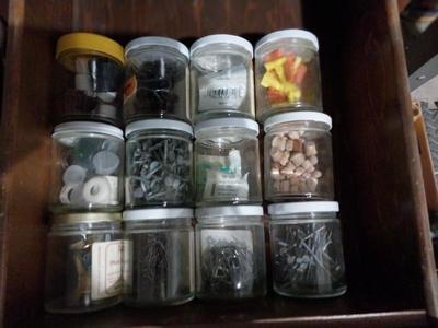 TWO DRAWERS OF HARDWARE