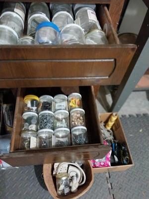 TWO DRAWERS OF HARDWARE