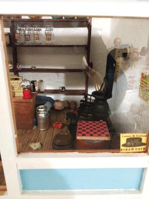 GENERAL STORE DISPLAY WITH CONTENTS