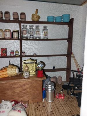GENERAL STORE DISPLAY WITH CONTENTS