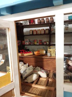 GENERAL STORE DISPLAY WITH CONTENTS
