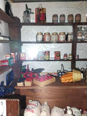 GENERAL STORE DISPLAY WITH CONTENTS