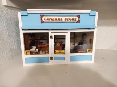 GENERAL STORE DISPLAY WITH CONTENTS