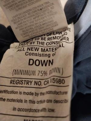 DOWN COMFORTER