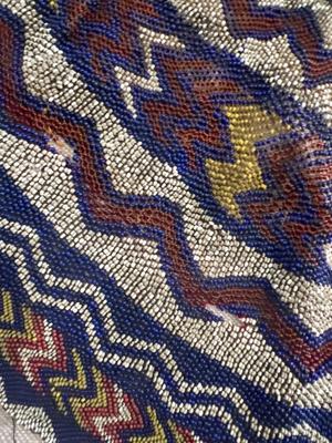 Handmade beaded textile