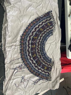 Handmade beaded textile