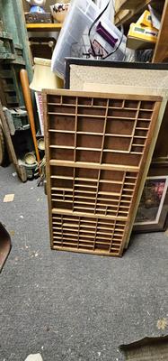 Letterset Tray Hamilton Wooden Printer's Drawer 33" long
