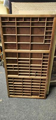 Letterset Tray Hamilton Wooden Printer's Drawer 33" long