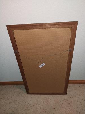 FRAMED ETCHED WALL MIRROR