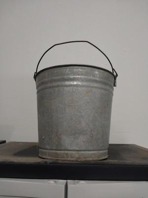 GALVANIZED BUCKET AND GARDENING TOOLS