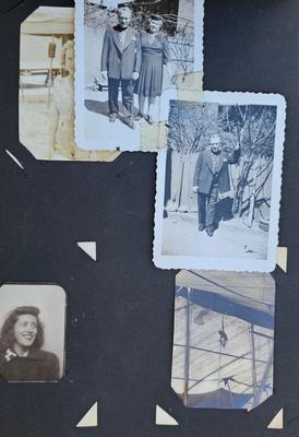 Vintage Photo album, dancing, beach, vacation 1930s to 50s