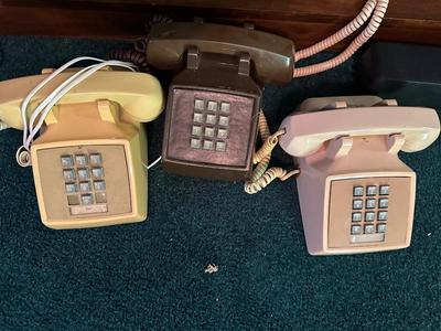 (3) Push Button Phones