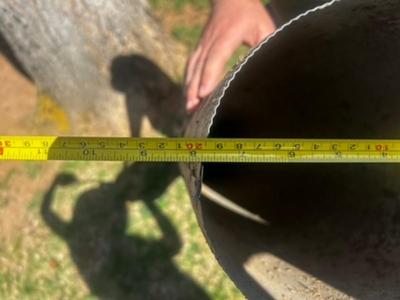 5' x 8" Long Metal Pipe