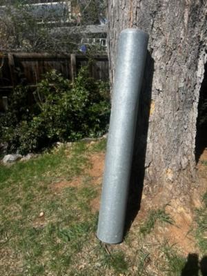 5' x 8" Long Metal Pipe