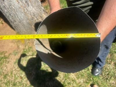 5' x 8" Long Metal Pipe