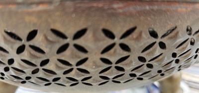 Vintage Asian Brass Stool circa 1950s