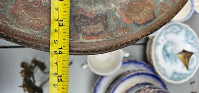Vintage Asian Brass Stool circa 1950s