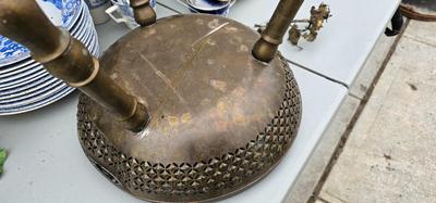 Vintage Asian Brass Stool circa 1950s
