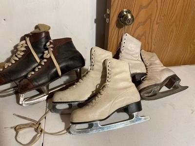 Vintage ice skates