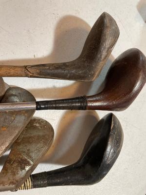 Vintage golf clubs