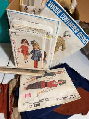 Vintage patterns and sewing notions
